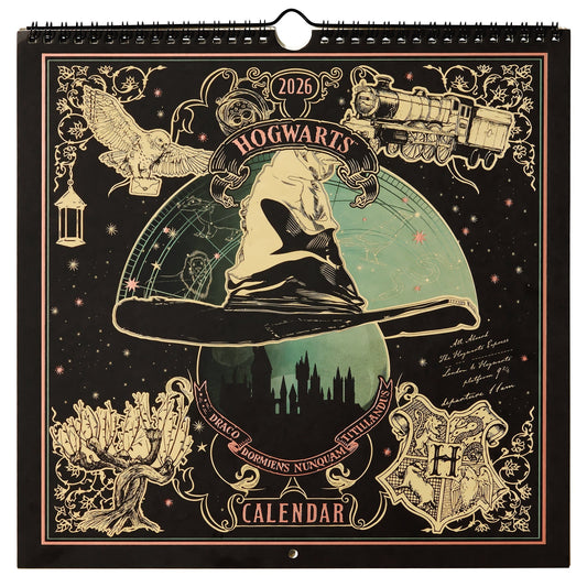 Harry Potter Enchanted Days 2026 Spiral Wall Calendar