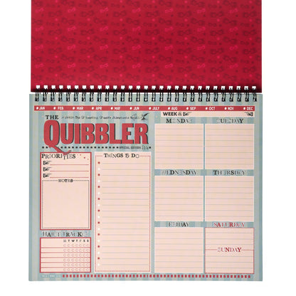 Harry Potter The Quibbler Top-Spiral Undated Weekly Planning Notepad (8'' x 10'')