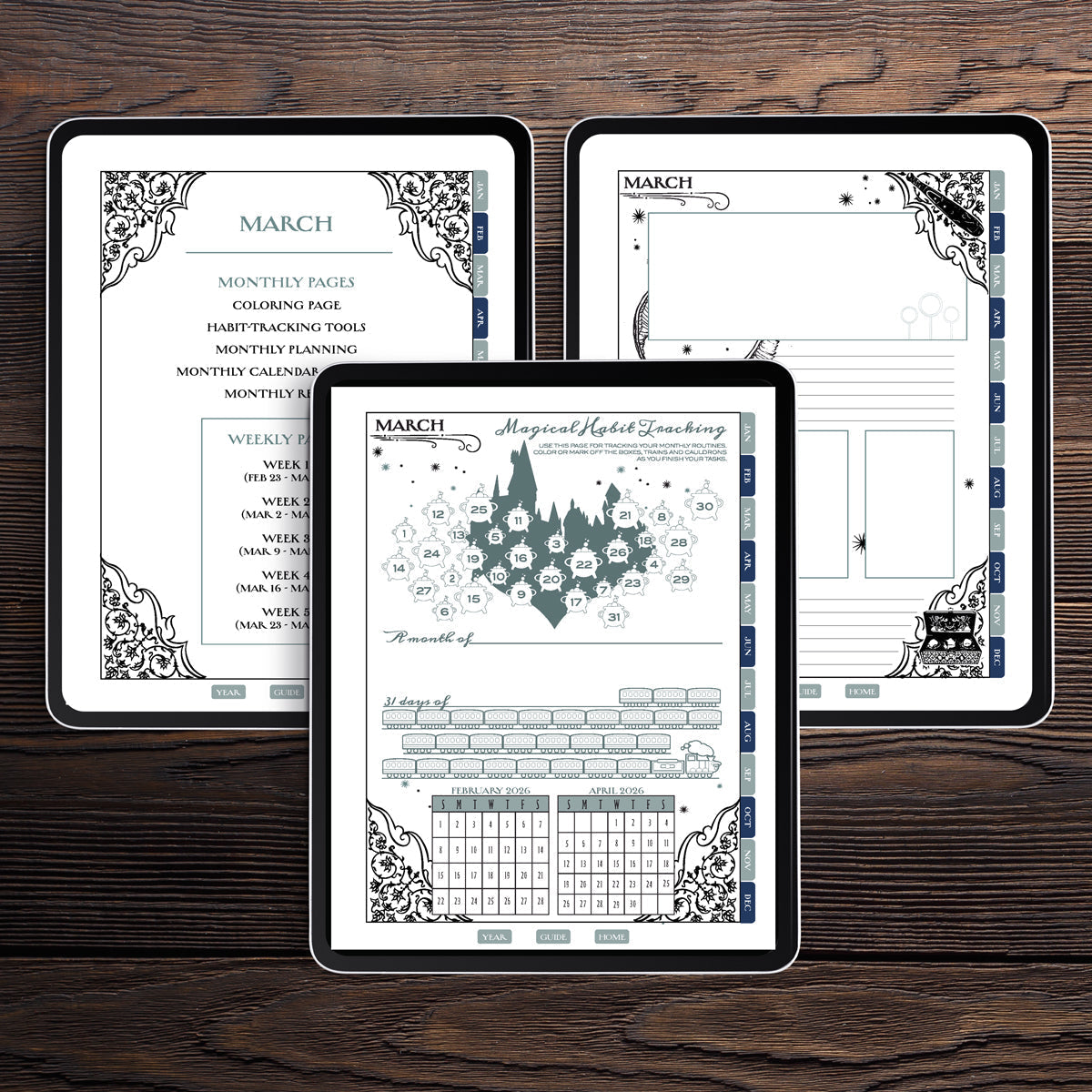 Harry Potter Enchanted Days 2026 Weekly Planner [DIGITAL VERSION]