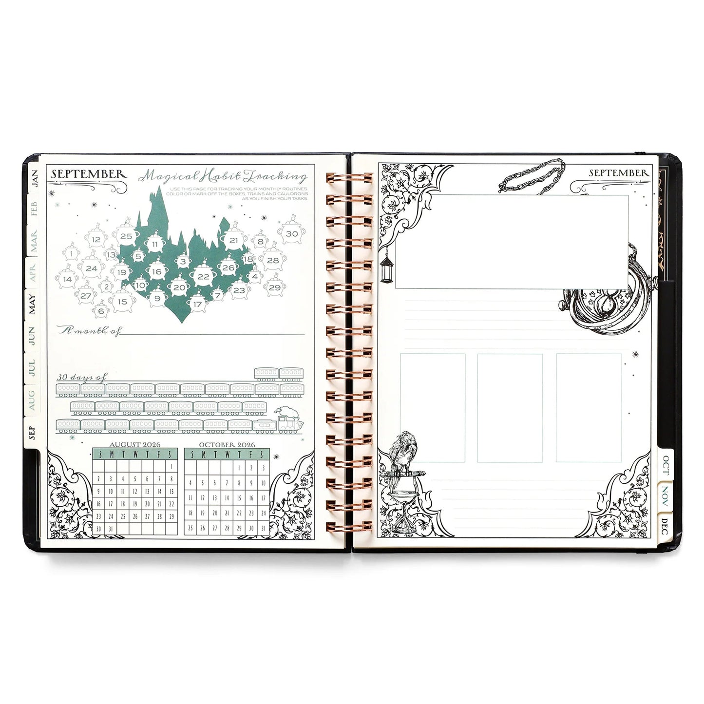 🧙‍♀️Hogwarts Enchanted Days 2026 Dated Weekly Planner🧹Hardcover Edition