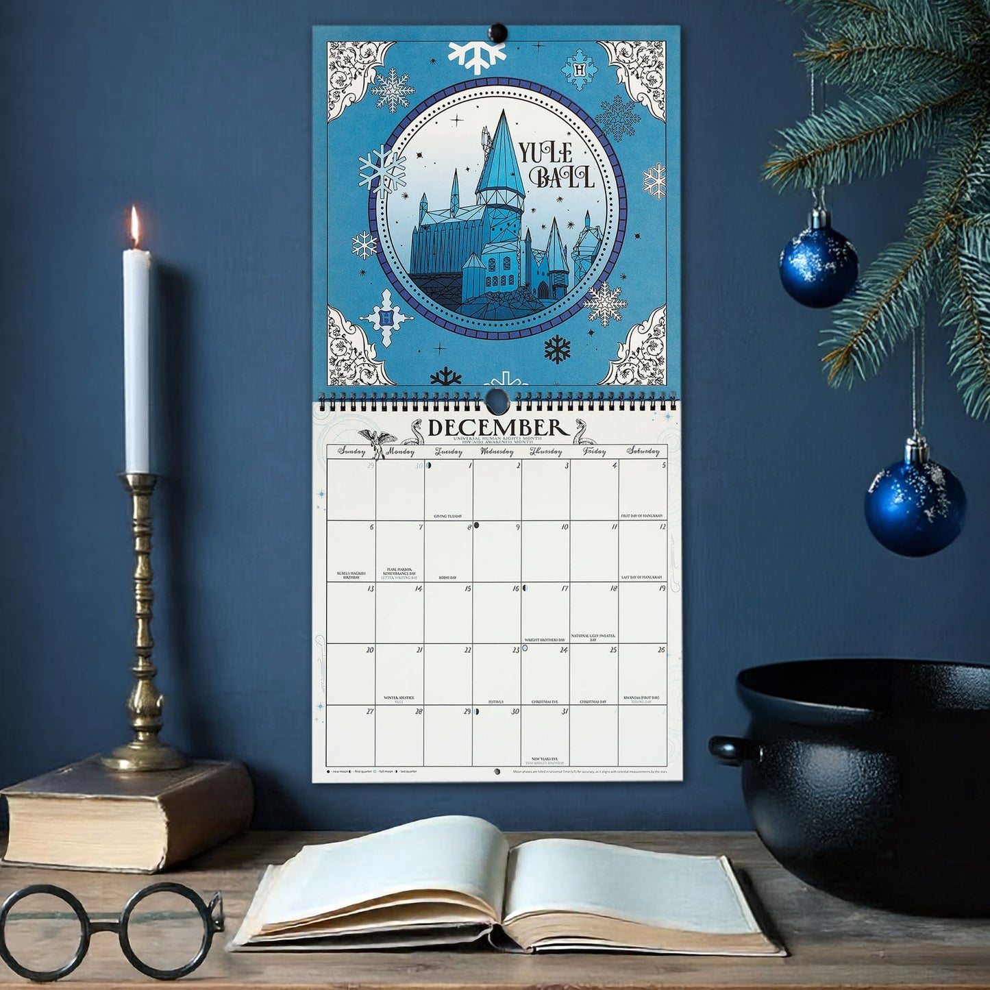 Harry Potter Enchanted Days 2026 Spiral Wall Calendar